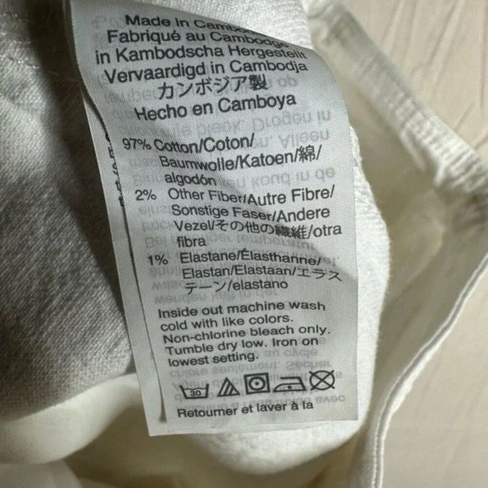 Madewell Stretch Denim A-Line Button Front Mini Skirt in Tile White Size 2 - Picture 8 of 10